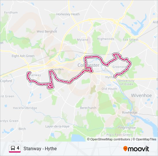 4 Bus Line Map