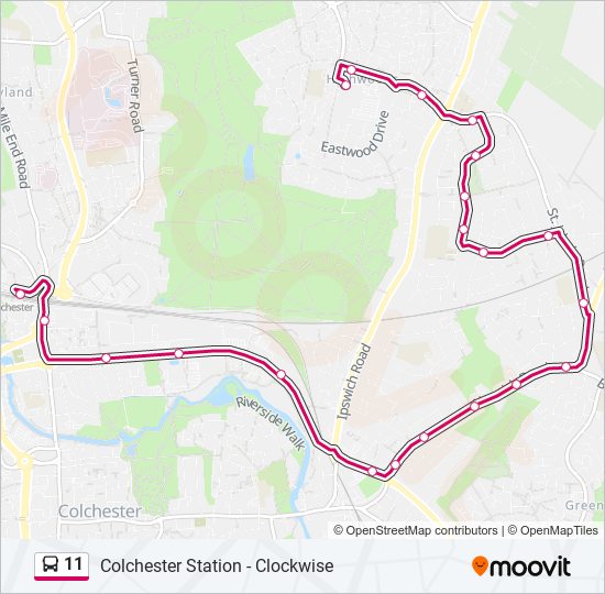 11 Route: Schedules, Stops & Maps - Highwoods (Updated)