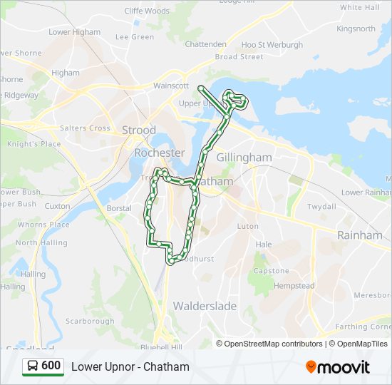 600 bus Line Map