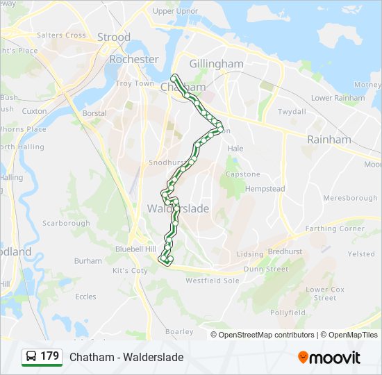 179 bus Line Map