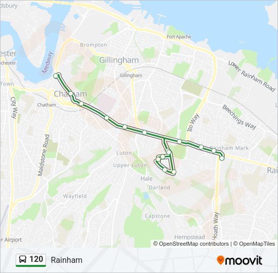 120 Bus Line Map