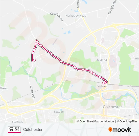 S3 Bus Line Map