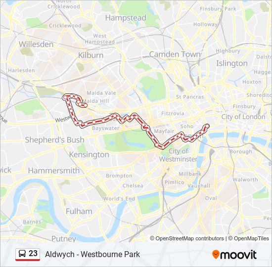 Septa Route 23 Map 23 Route: Schedules, Stops & Maps - Westbourne Park (Updated)