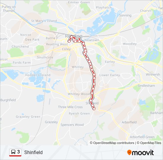 3 bus Line Map