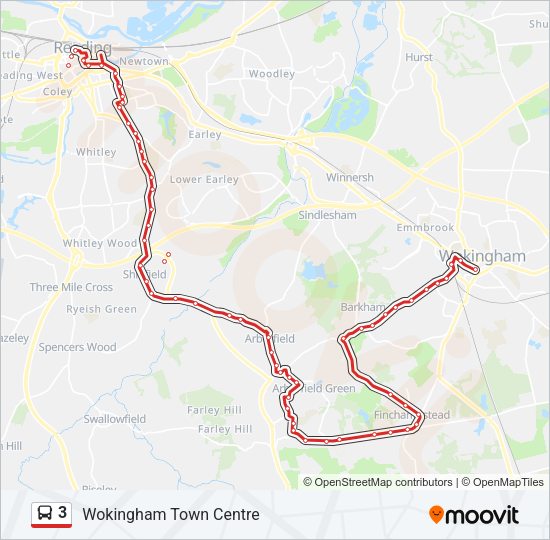 3 Bus Line Map