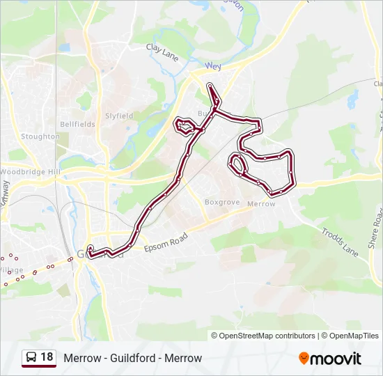 18 Bus Line Map