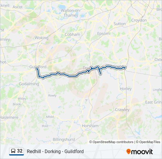 32 Bus Line Map