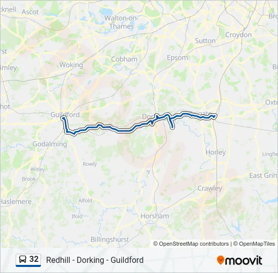 32 Bus Line Map