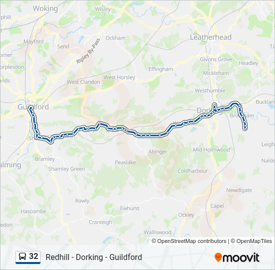 32 Bus Line Map