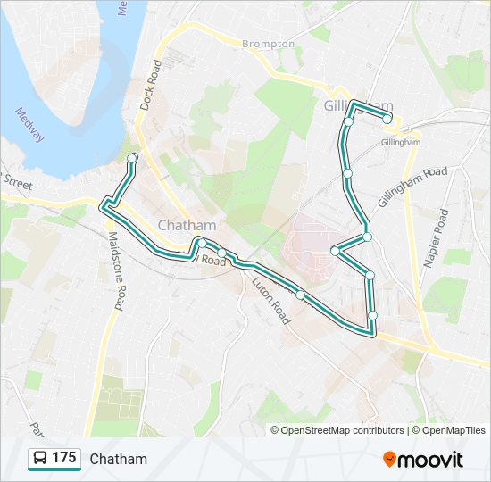 175 Bus Line Map