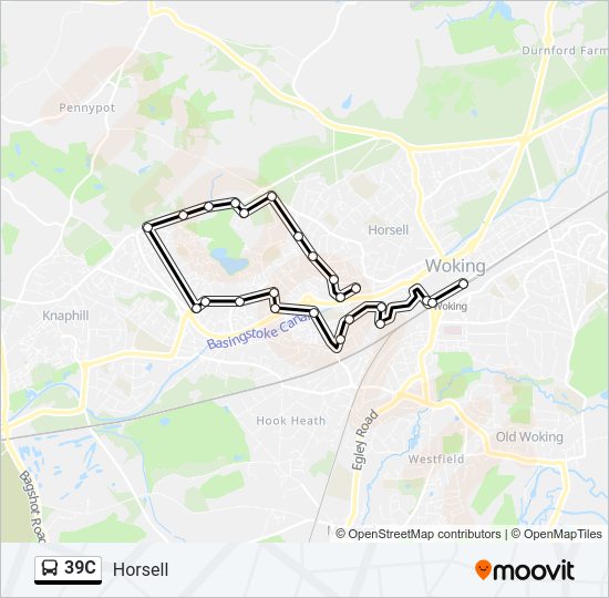 39C Bus Line Map