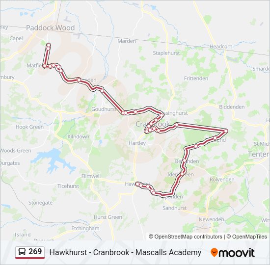 269 Bus Line Map