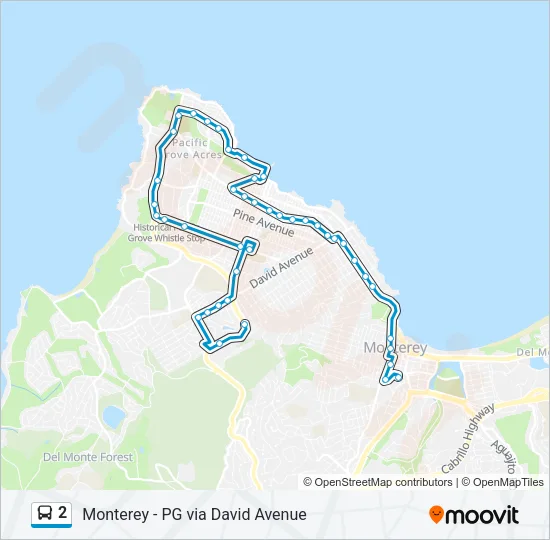 2 Bus Line Map