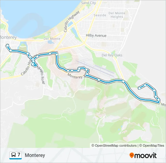 7 Bus Line Map