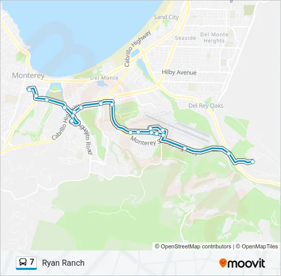 7 Bus Line Map