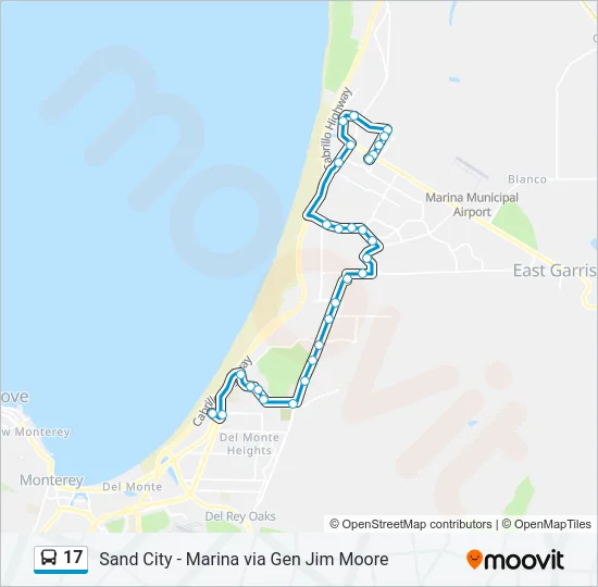 17 Bus Line Map