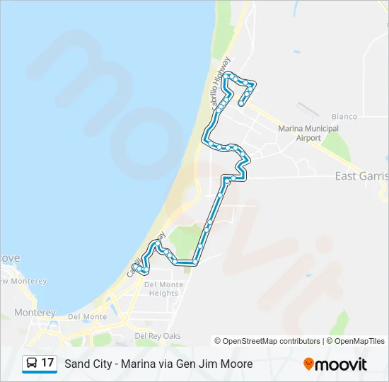 17 Bus Line Map
