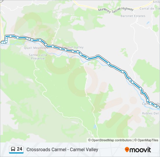 24 bus Line Map