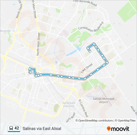 42 Bus Line Map