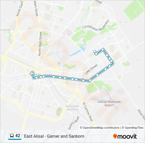 42 Bus Line Map