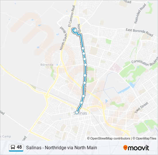 48 bus Line Map