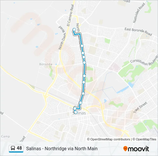48 Bus Line Map