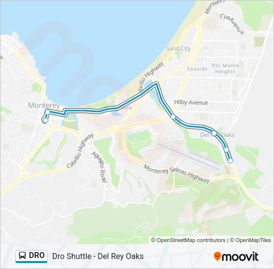 DRO Bus Line Map