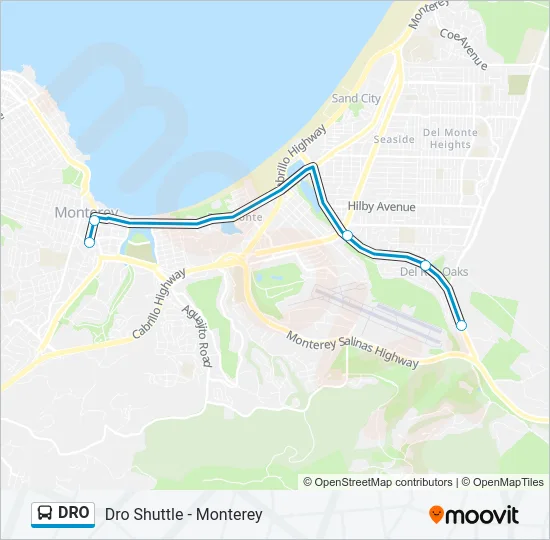 DRO Bus Line Map
