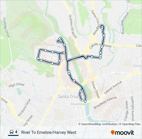 4 Bus Line Map