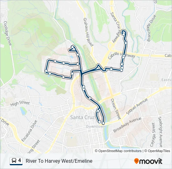 4 Bus Line Map