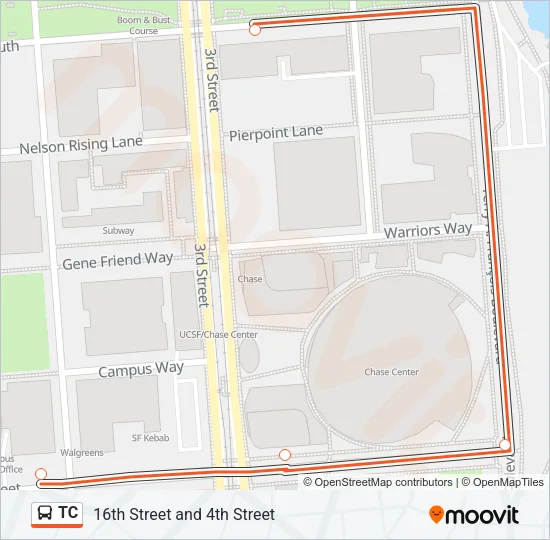 TC Bus Line Map