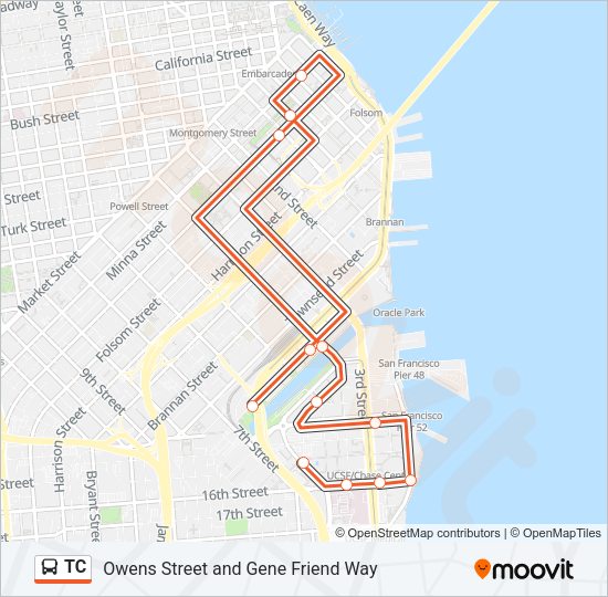 TC Bus Line Map