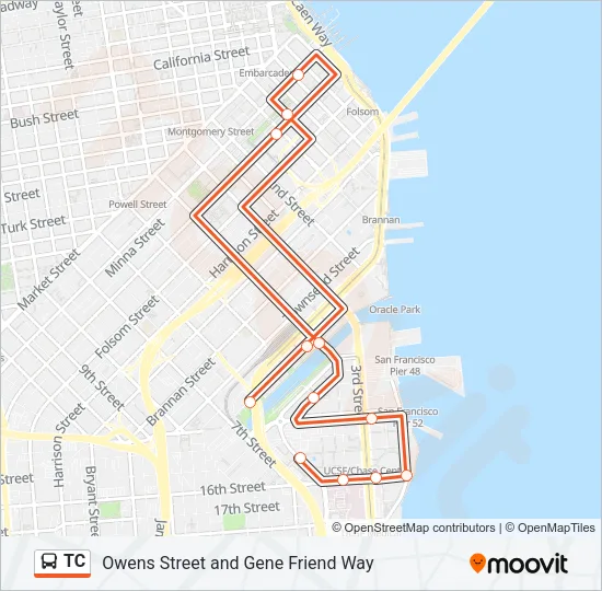 TC Bus Line Map