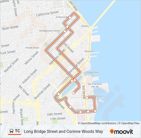 TC Bus Line Map