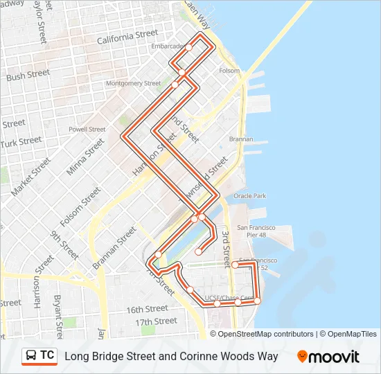 TC Bus Line Map