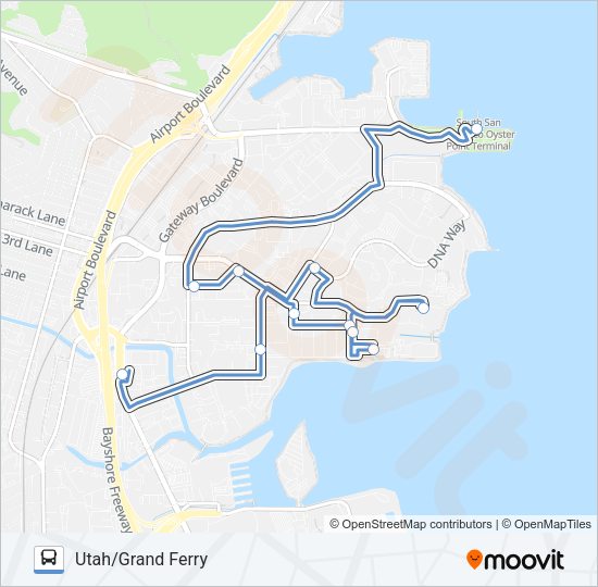 UGF SHUTTLE Bus Line Map