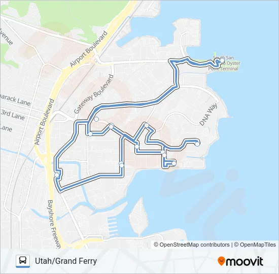 UGF SHUTTLE Bus Line Map