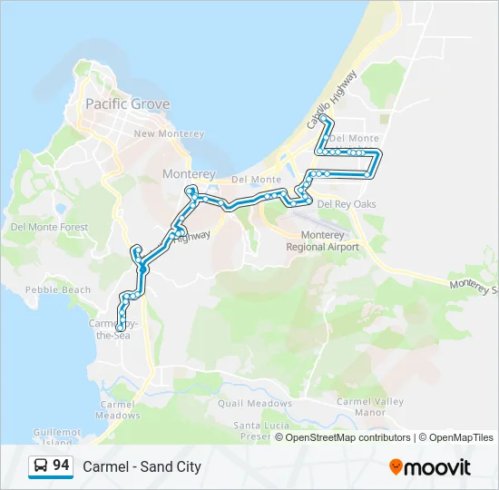 94 Bus Line Map