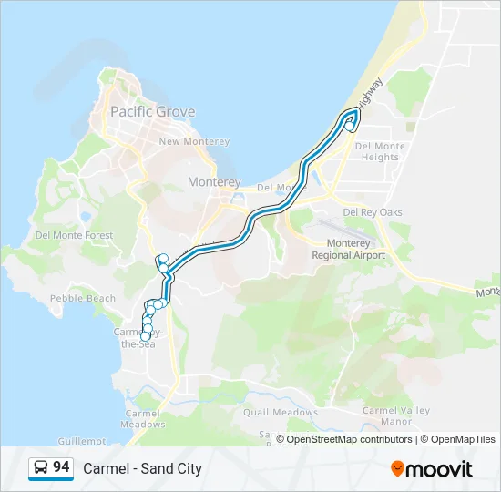 94 Bus Line Map