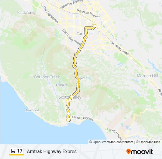 17 Bus Line Map