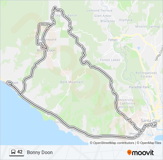 42 bus Line Map