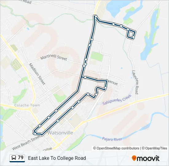 79 Bus Line Map