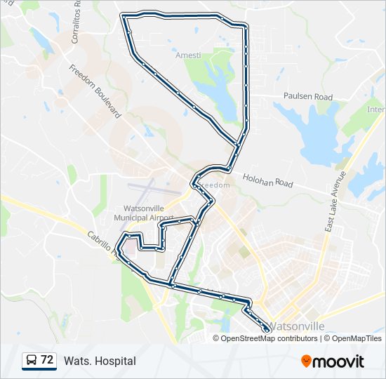 72 Route Schedules Stops Maps Wats. Hospital Updated