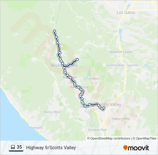 35 Bus Line Map