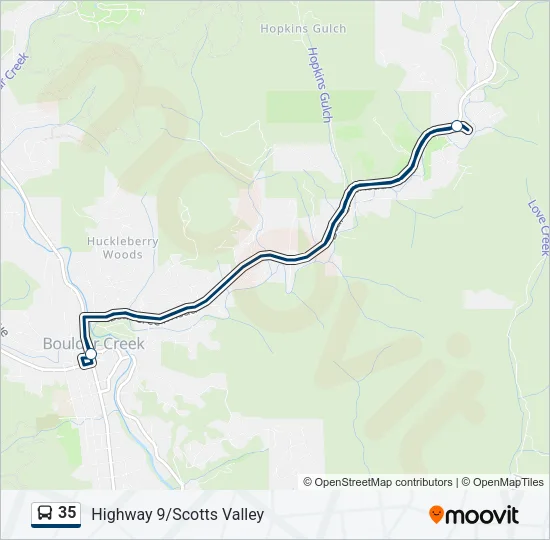 35 Bus Line Map