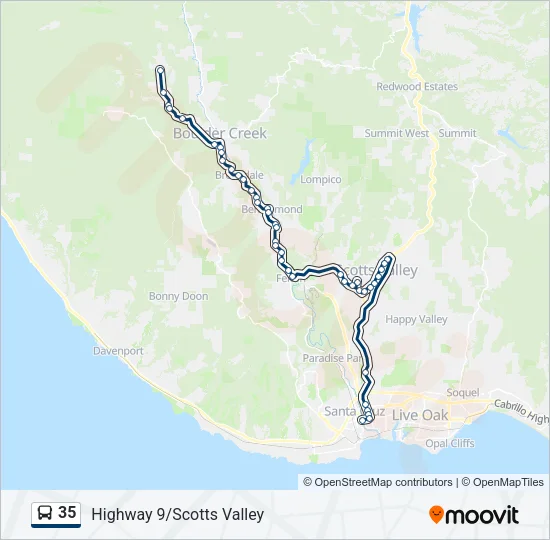 35 Bus Line Map