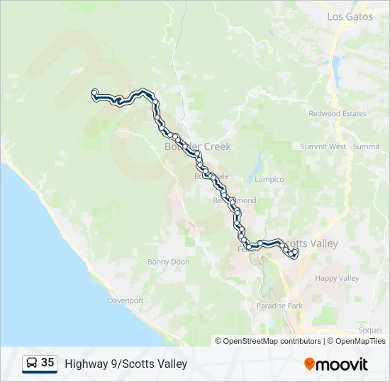 35 Bus Line Map