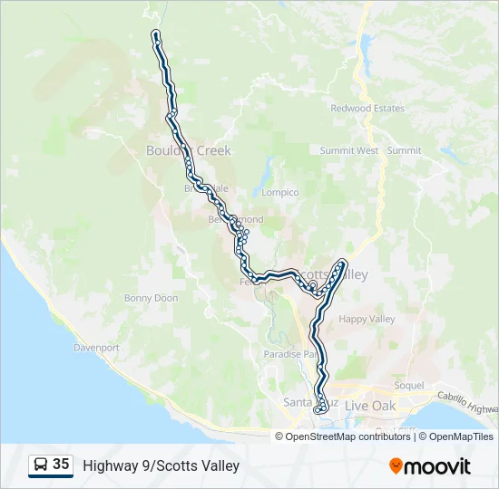 35 Bus Line Map