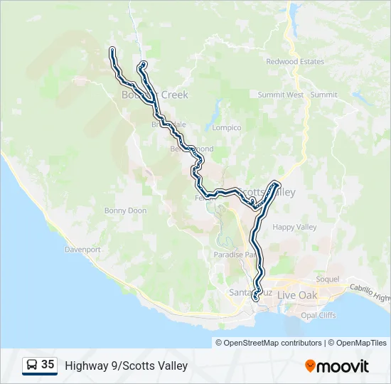 35 Bus Line Map