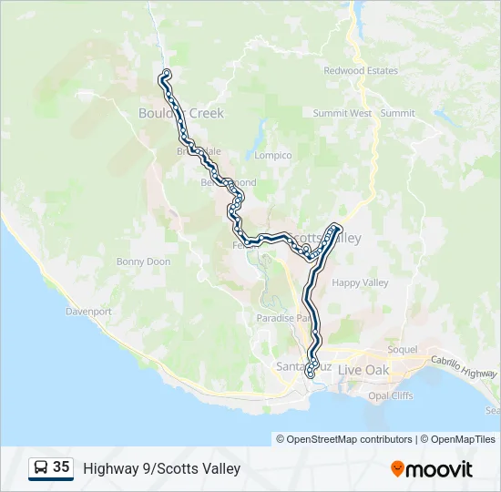 35 Bus Line Map